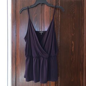 Brand New Express Surplice Sleeveless Top